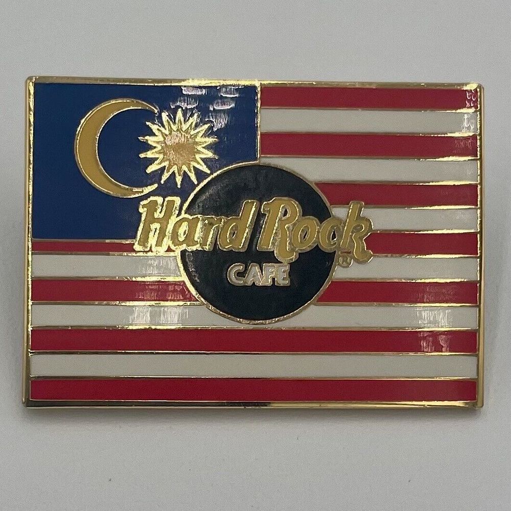 Hard Rock Cafe Pin Flags of the World Series Country Malaysia 2002